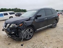 Salvage cars for sale at New Braunfels, TX auction: 2020 Nissan Pathfinder Platinum