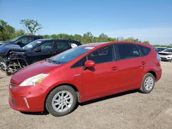 Salvage cars for sale at Des Moines, IA auction: 2012 Toyota Prius V