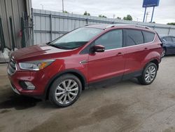 Vehiculos salvage en venta de Copart Fort Wayne, IN: 2017 Ford Escape Titanium