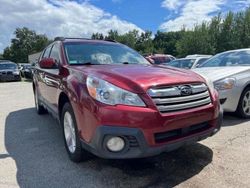 Salvage cars for sale at North Billerica, MA auction: 2014 Subaru Outback 2.5I Premium