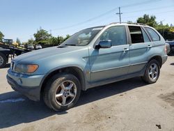 Salvage cars for sale at San Martin, CA auction: 2003 BMW X5 3.0I