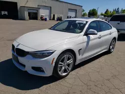 Salvage cars for sale at Woodburn, OR auction: 2018 BMW 430XI Gran Coupe