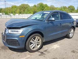 Salvage cars for sale at Assonet, MA auction: 2018 Audi Q3 Premium Plus