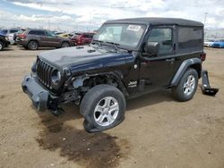 Jeep Wrangler Sport salvage cars for sale: 2018 Jeep Wrangler Sport