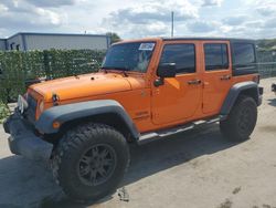 Jeep salvage cars for sale: 2013 Jeep Wrangler Unlimited Sport