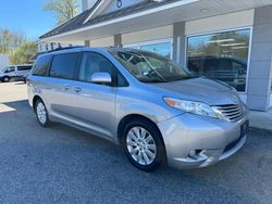 Salvage cars for sale at North Billerica, MA auction: 2011 Toyota Sienna XLE