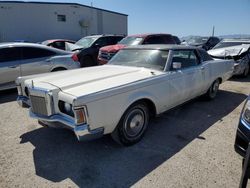 Salvage cars for sale from Copart Tucson, AZ: 1971 Lincoln Continenta Mark III