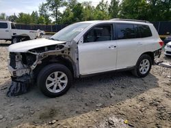 Salvage cars for sale at auction: 2012 Toyota Highlander Base