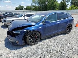 Salvage SUVs for sale at auction: 2016 Tesla Model X