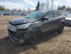 Salvage cars for sale from Copart Ontario Auction, ON: 2018 Ford Escape SEL