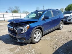 Salvage cars for sale at Lansing, MI auction: 2022 GMC Terrain SLE