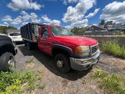 Salvage trucks for sale at North Billerica, MA auction: 2005 GMC New Sierra C3500