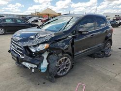 Salvage cars for sale at Grand Prairie, TX auction: 2020 Ford Ecosport Titanium