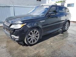 Salvage cars for sale from Copart Opa Locka, FL: 2016 Land Rover Range Rover Sport HSE