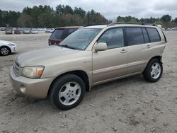 Salvage cars for sale at Mendon, MA auction: 2005 Toyota Highlander Limited