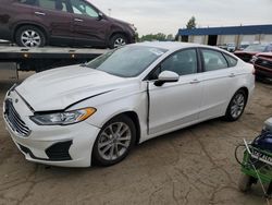 Salvage cars for sale at Woodhaven, MI auction: 2020 Ford Fusion SE