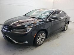 Salvage cars for sale at Houston, TX auction: 2015 Chrysler 200 Limited