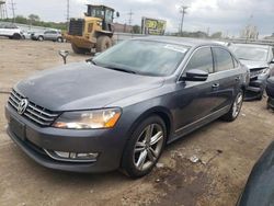 Salvage cars for sale at Chicago Heights, IL auction: 2015 Volkswagen Passat SEL