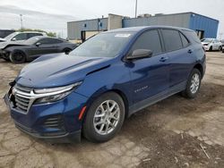 Salvage cars for sale at Woodhaven, MI auction: 2022 Chevrolet Equinox LS