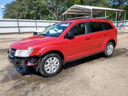 Salvage cars for sale from Copart Austell, GA: 2018 Dodge Journey SE