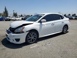 Salvage cars for sale from Copart Rancho Cucamonga, CA: 2015 Nissan Sentra S