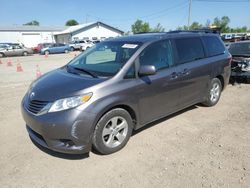Salvage cars for sale from Copart Pekin, IL: 2017 Toyota Sienna LE