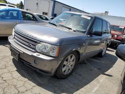 Salvage cars for sale from Copart Vallejo, CA: 2008 Land Rover Range Rover HSE