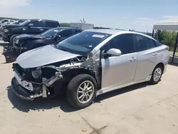 Salvage cars for sale at Grand Prairie, TX auction: 2016 Toyota Prius