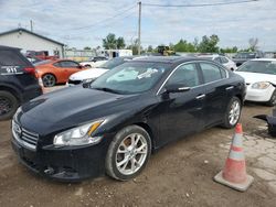 Salvage cars for sale at Pekin, IL auction: 2014 Nissan Maxima S