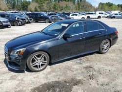 Salvage cars for sale at Mendon, MA auction: 2015 Mercedes-Benz E 350 4matic