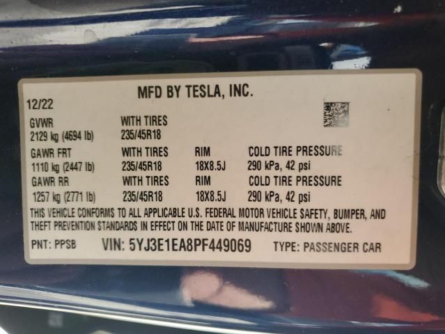 2023 Tesla Model 3