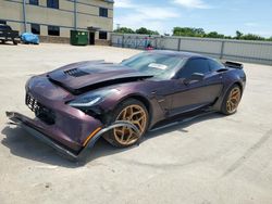 Salvage cars for sale at Wilmer, TX auction: 2017 Chevrolet Corvette Grand Sport 2LT