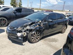 Salvage cars for sale from Copart Rancho Cucamonga, CA: 2015 Honda Civic EXL