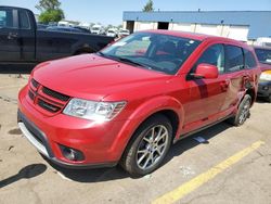 Salvage cars for sale at Woodhaven, MI auction: 2018 Dodge Journey GT