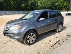 Salvage cars for sale at Austell, GA auction: 2008 Acura MDX