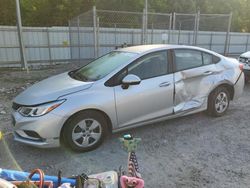 Salvage cars for sale from Copart Hurricane, WV: 2018 Chevrolet Cruze LS