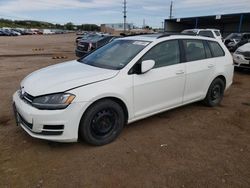 Salvage cars for sale at Colorado Springs, CO auction: 2016 Volkswagen Golf Sportwagen S