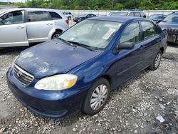 Salvage cars for sale from Copart Memphis, TN: 2006 Toyota Corolla CE