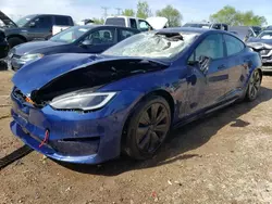 Salvage cars for sale at Elgin, IL auction: 2023 Tesla Model S