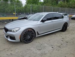 Salvage cars for sale at Waldorf, MD auction: 2018 BMW 740 I