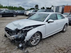 Salvage vehicles for parts for sale at auction: 2022 Audi A4 Premium Plus 45