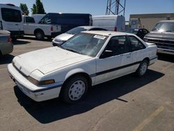 Honda Accord LXI salvage cars for sale: 1989 Honda Accord LXI