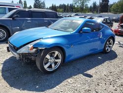 Salvage cars for sale from Copart Graham, WA: 2009 Nissan 370Z