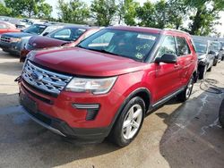 Salvage cars for sale from Copart Bridgeton, MO: 2018 Ford Explorer XLT