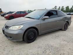 Salvage cars for sale at Houston, TX auction: 2004 Honda Civic EX