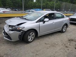 Honda salvage cars for sale: 2013 Honda Civic LX