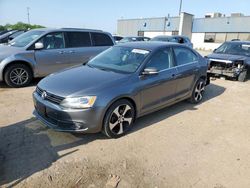 Salvage cars for sale from Copart Woodhaven, MI: 2012 Volkswagen Jetta SEL