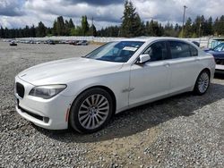 Salvage cars for sale from Copart Graham, WA: 2012 BMW 750 LXI