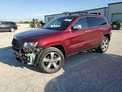 Salvage cars for sale at Kansas City, KS auction: 2016 Jeep Grand Cherokee Limited
