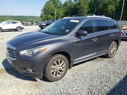 Salvage cars for sale from Copart Concord, NC: 2013 Infiniti JX35